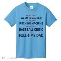 Full Time Baseball Dad Baseball Dad With Balls Ballers Daddy Cool Gift Kids T-Shirt thumb 0