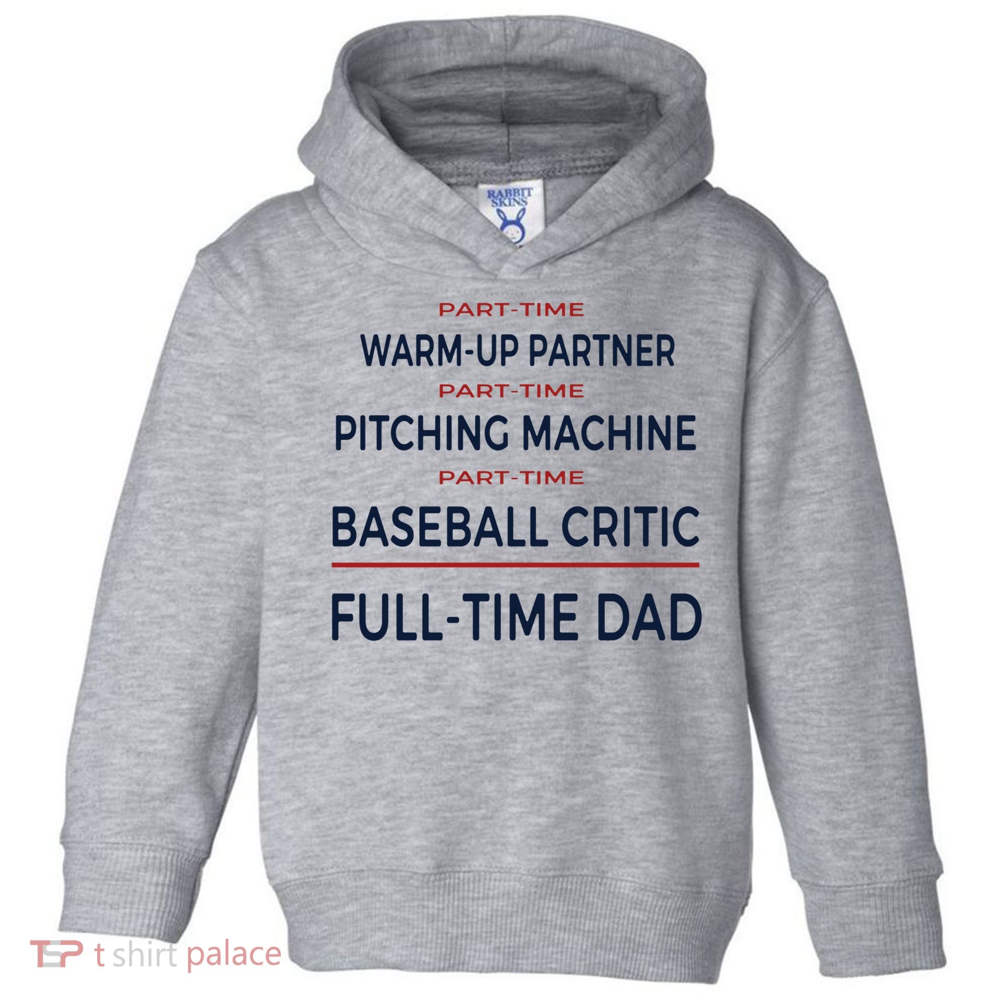 Full Time Baseball Dad Baseball Dad With Balls Ballers Daddy Cool Gift Toddler Hoodie