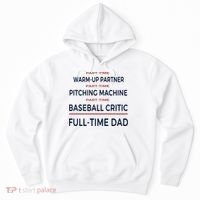 Full Time Baseball Dad Baseball Dad With Balls Ballers Daddy Cool Gift Hoodie thumb 0
