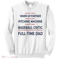 Full Time Baseball Dad Baseball Dad With Balls Ballers Daddy Cool Gift Sweatshirt thumb 0