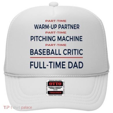 Full Time Baseball Dad Baseball Dad With Balls Ballers Daddy Cool Gift Hat