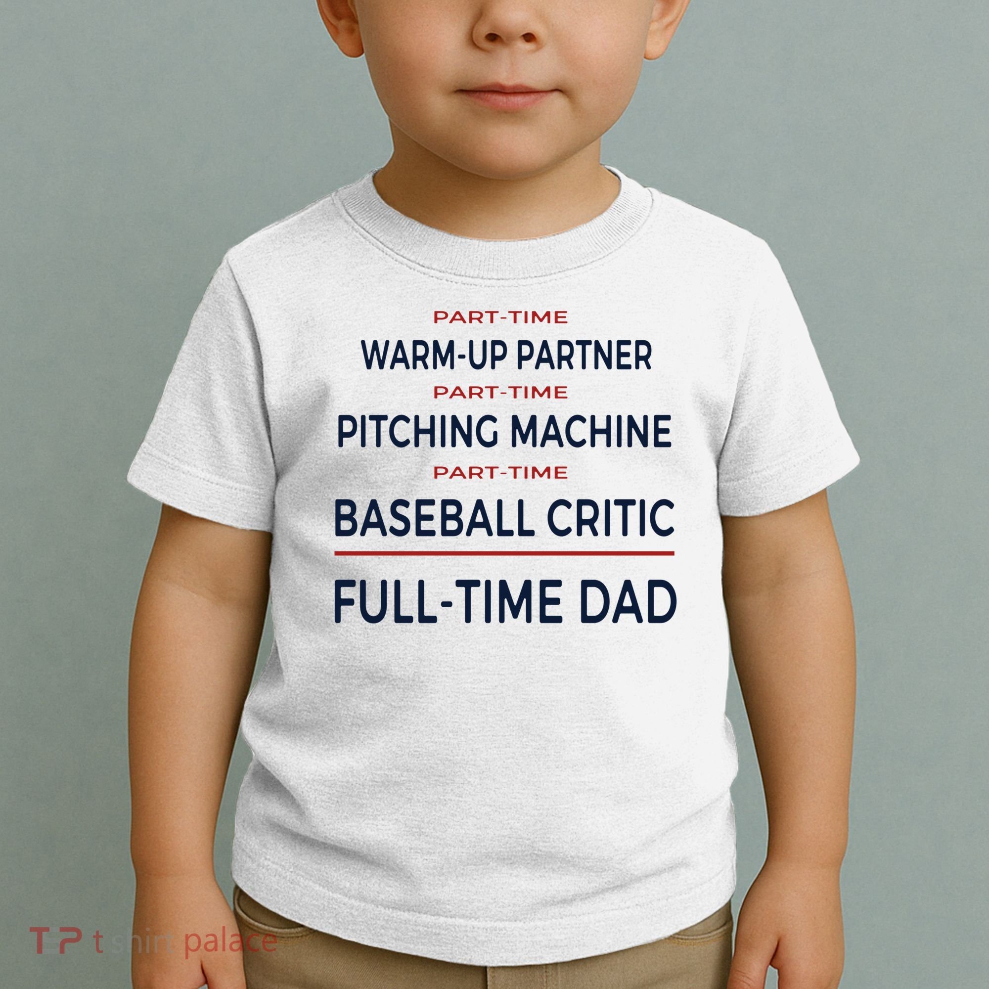 Full Time Baseball Dad Baseball Dad With Balls Ballers Daddy Cool Gift Toddler T-Shirt