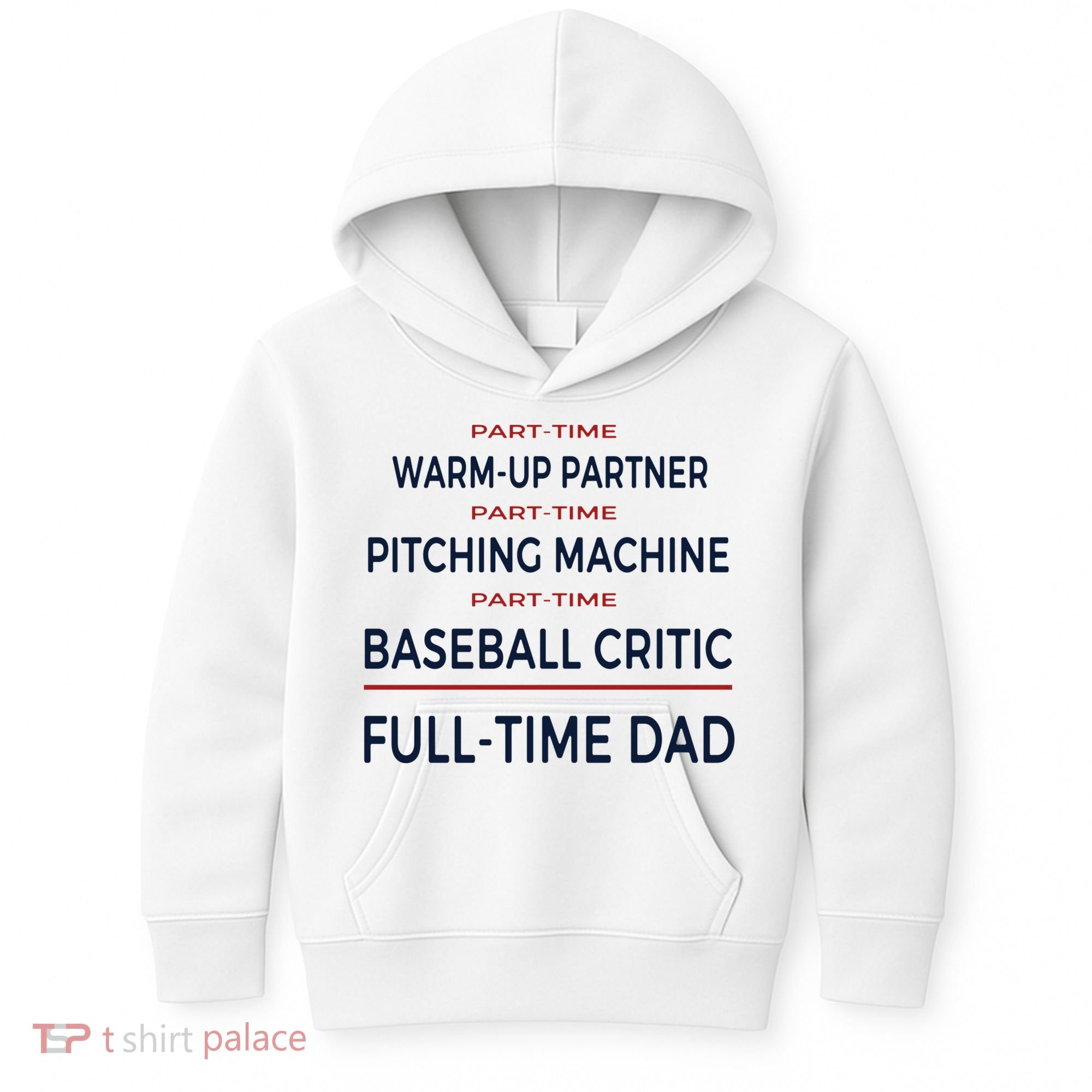 Full Time Baseball Dad Baseball Dad With Balls Ballers Daddy Cool Gift Kids Hoodie
