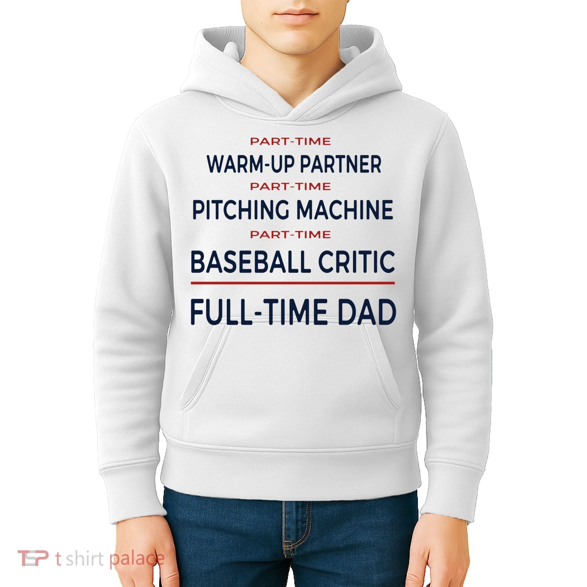 Full Time Baseball Dad Baseball Dad With Balls Ballers Daddy Cool Gift Kids Hoodie