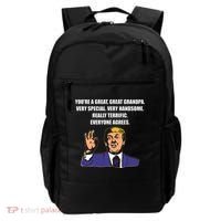 Funny Trump Best Grandpa Ever Everyone Agrees Backpack thumb 0