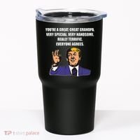 Funny Trump Best Grandpa Ever Everyone Agrees Tumbler thumb 0
