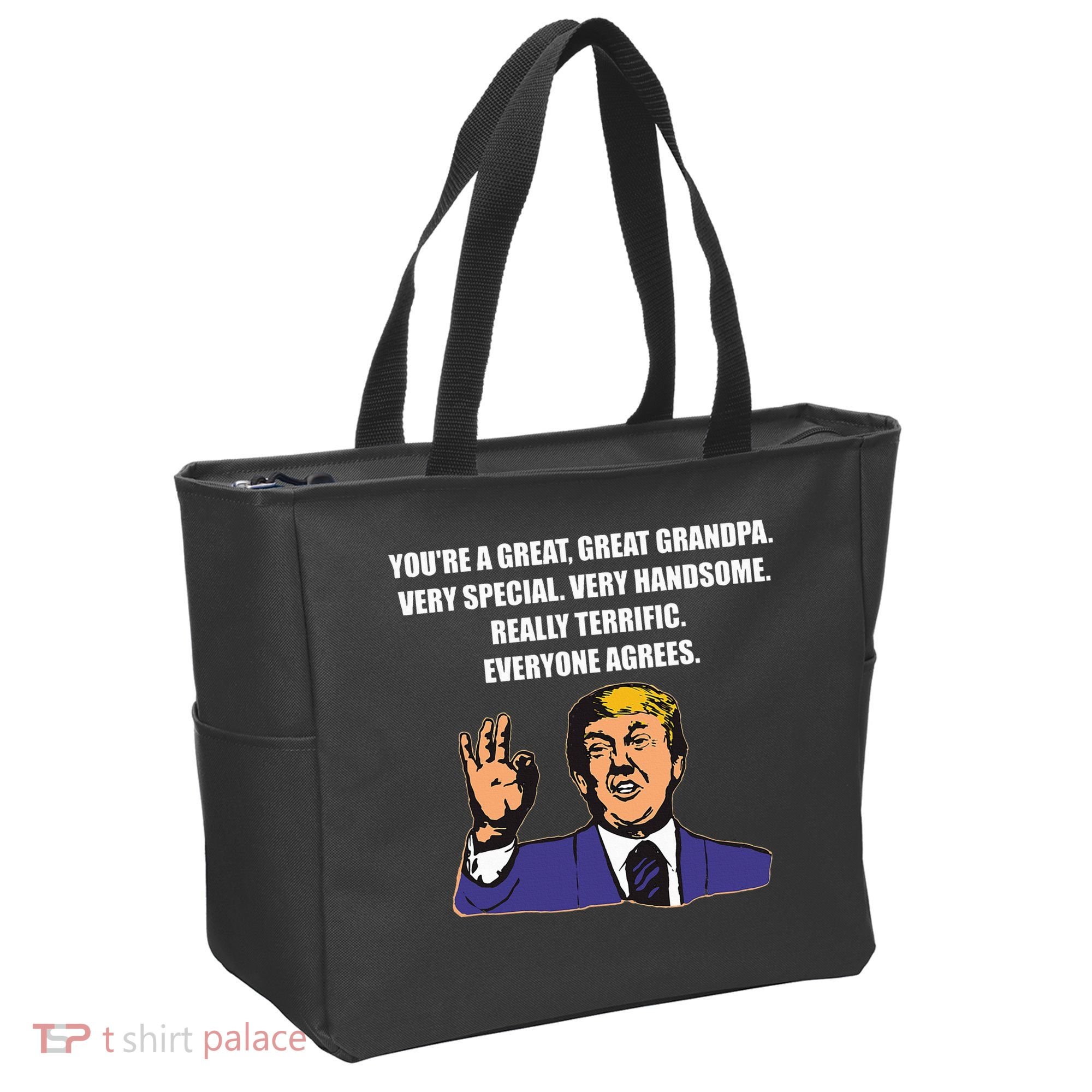 Funny Trump Best Grandpa Ever Everyone Agrees Tote Bag
