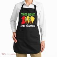 Funny Taco Bout 100 Days Of School Apron thumb 2