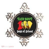Funny Taco Bout 100 Days Of School Ornament thumb 0
