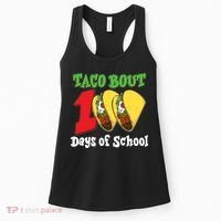 Funny Taco Bout 100 Days Of School Women's Tank Top thumb 0