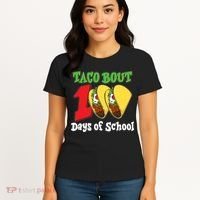 Funny Taco Bout 100 Days Of School Women's T-Shirt thumb 4