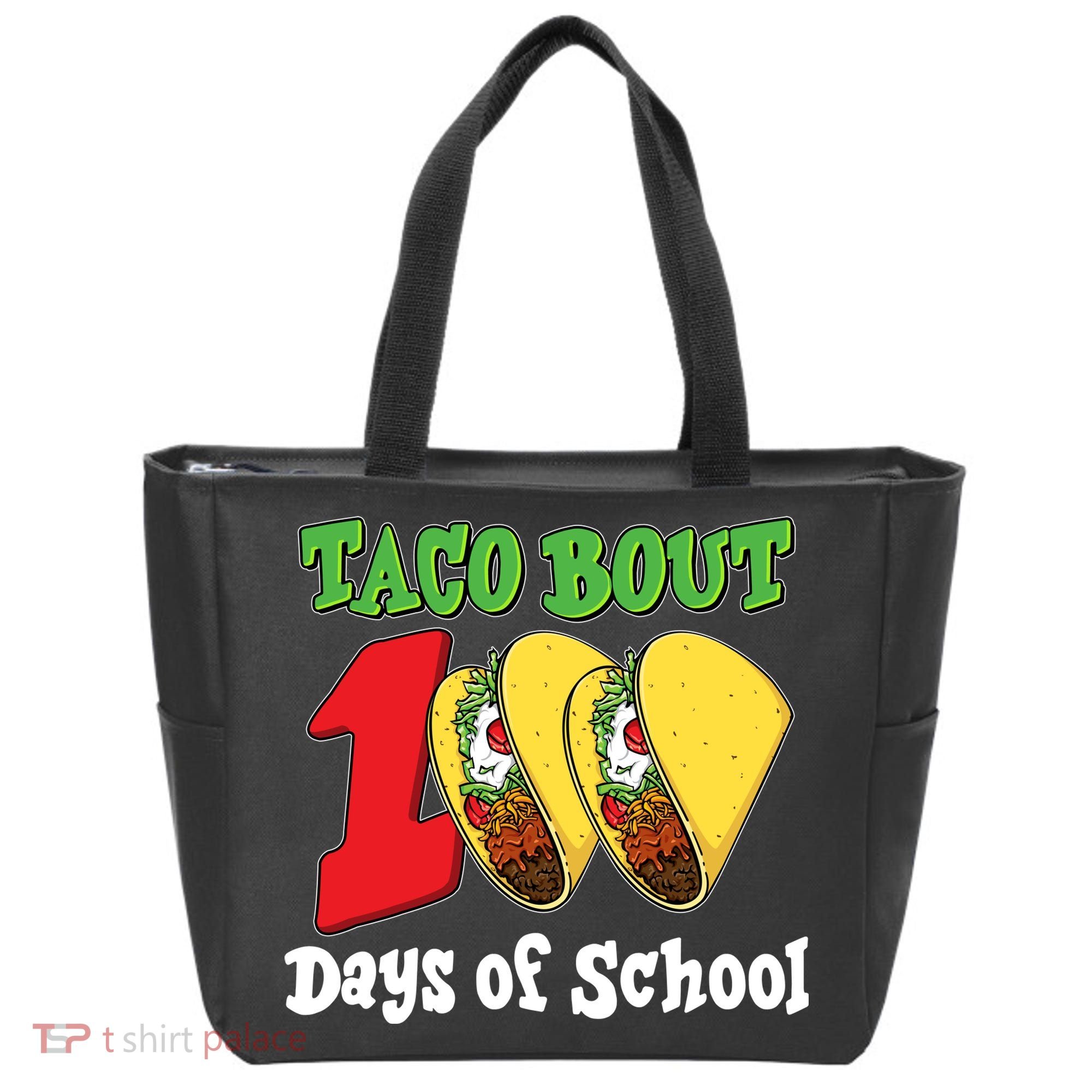 Funny Taco Bout 100 Days Of School Tote Bag