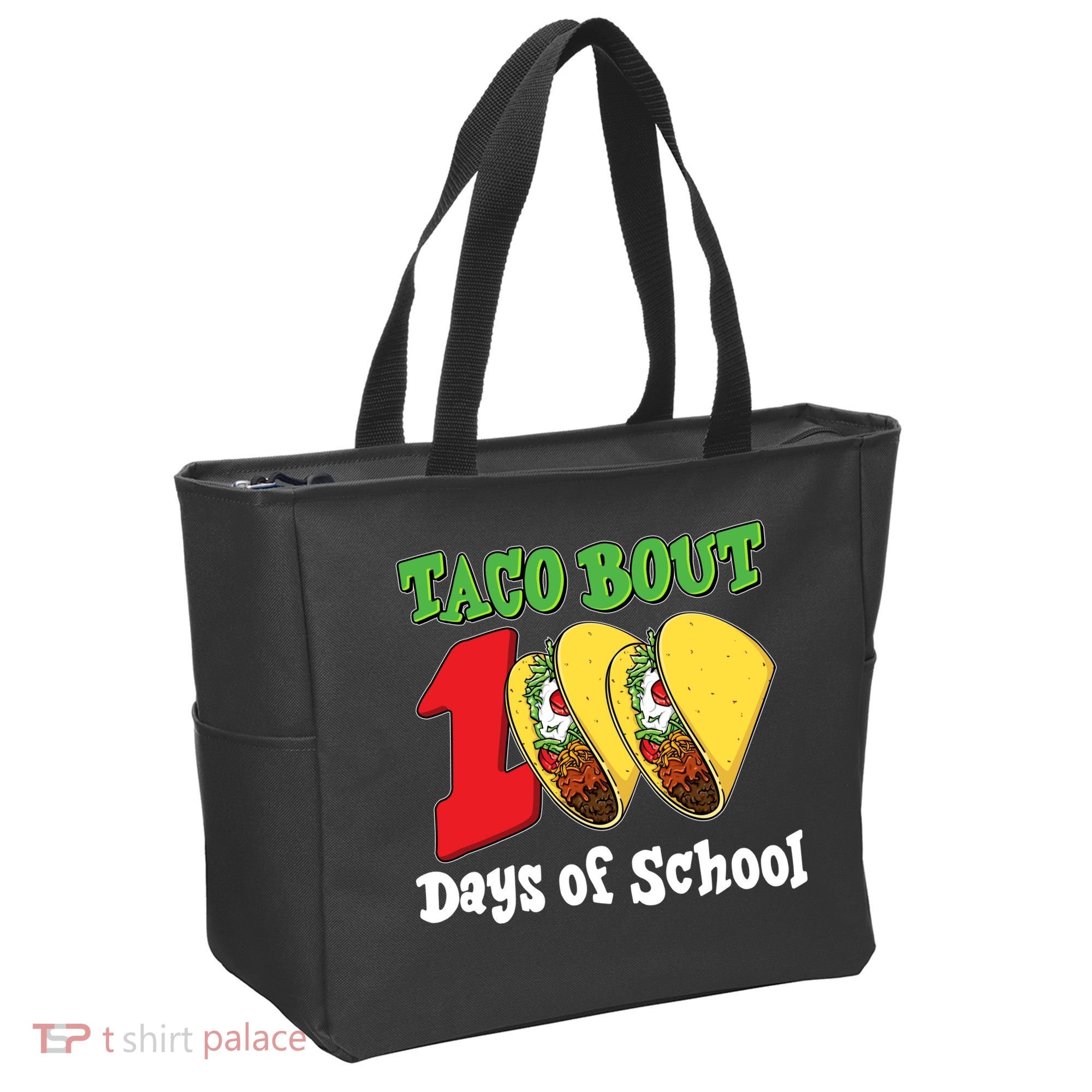 Funny Taco Bout 100 Days Of School Tote Bag