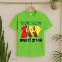 Funny Taco Bout 100 Days Of School T-Shirt thumb 2