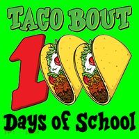 Funny Taco Bout 100 Days Of School Coaster thumb 2