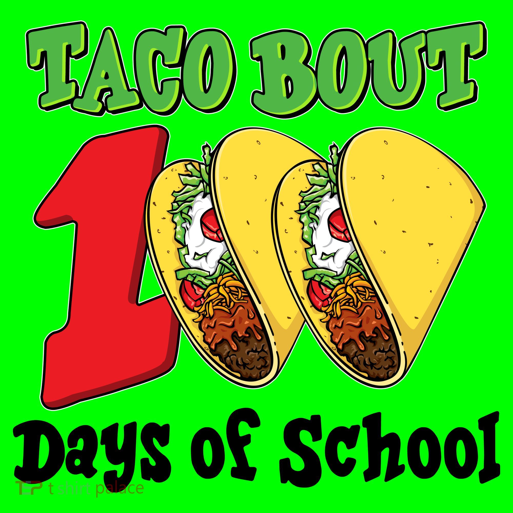 Funny Taco Bout 100 Days Of School Mousepad