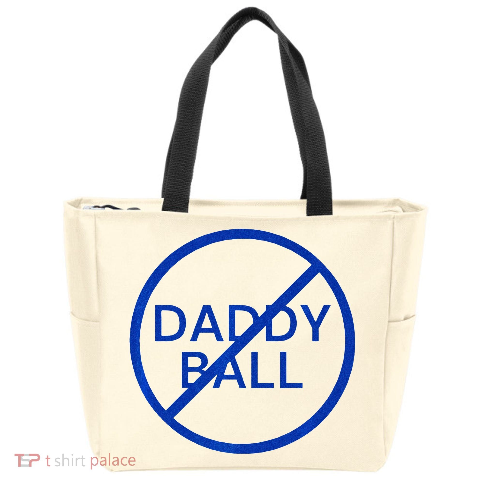 Funny Travel Baseball No Daddy Ball Tote Bag