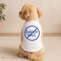 Funny Travel Baseball No Daddy Ball Doggie Tank thumb 2