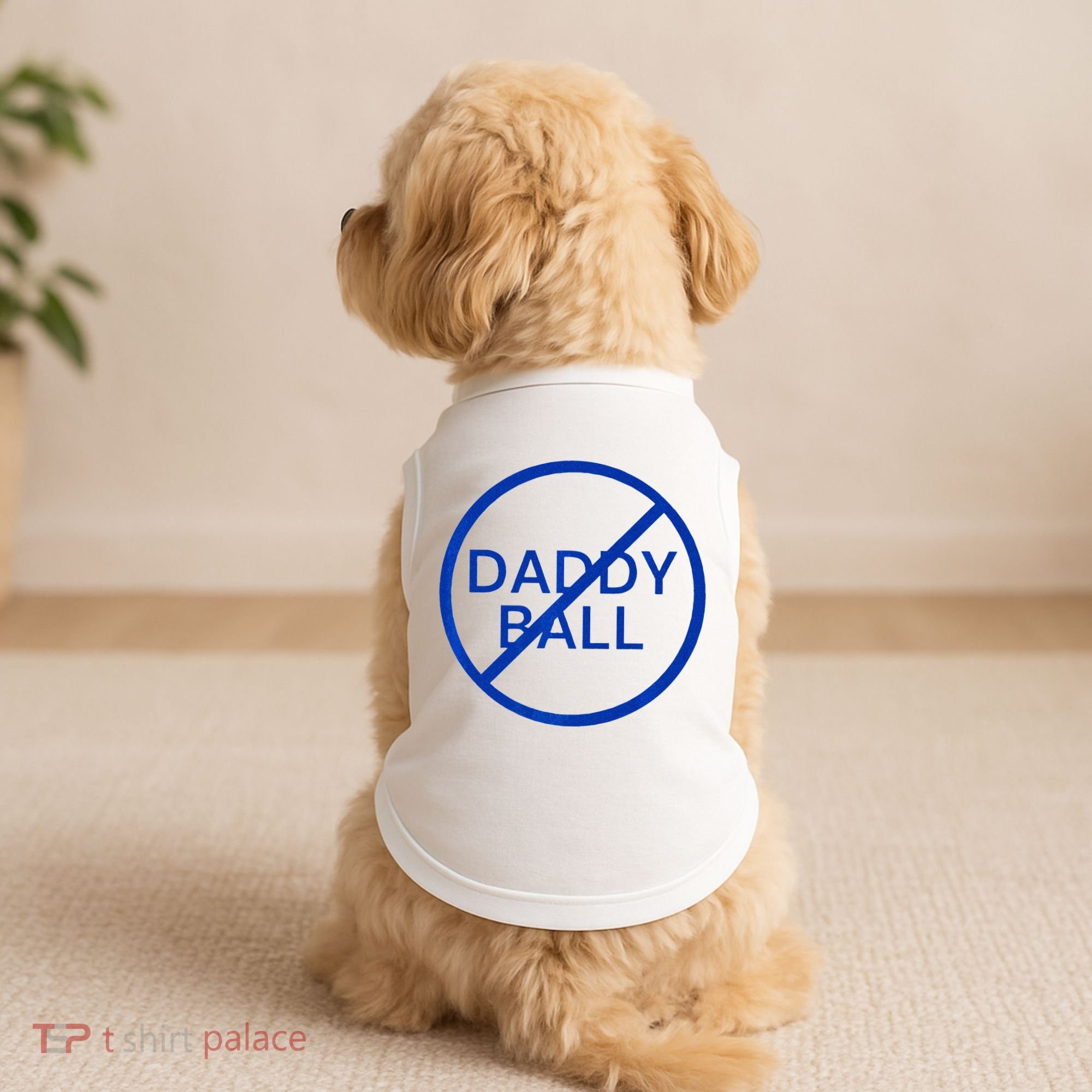 Funny Travel Baseball No Daddy Ball Doggie Tank