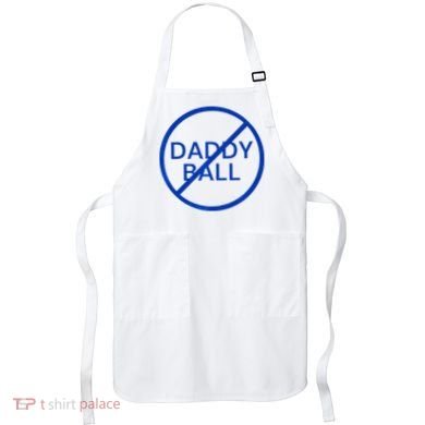 Funny Travel Baseball No Daddy Ball Apron
