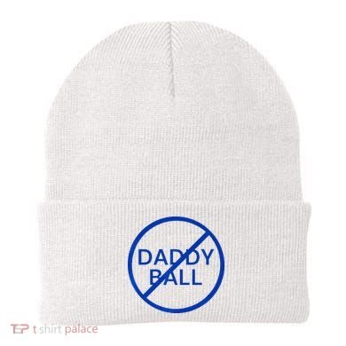 Funny Travel Baseball No Daddy Ball Beanie