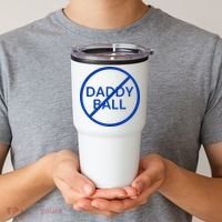 Funny Travel Baseball No Daddy Ball Tumbler thumb 2
