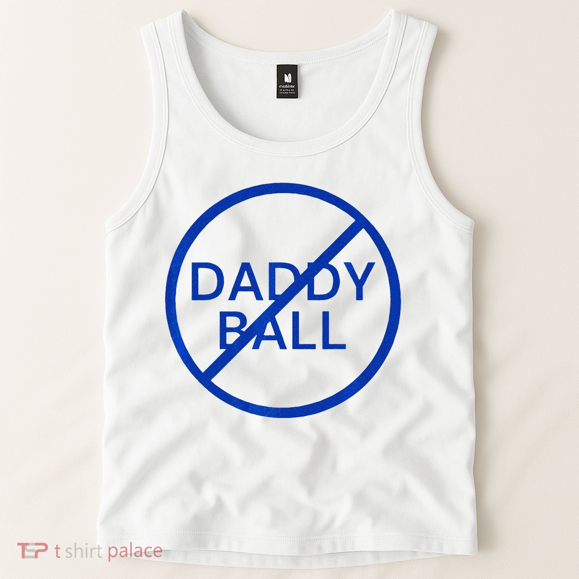 Funny Travel Baseball No Daddy Ball Tank Top