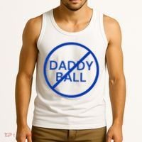 Funny Travel Baseball No Daddy Ball Tank Top thumb 3