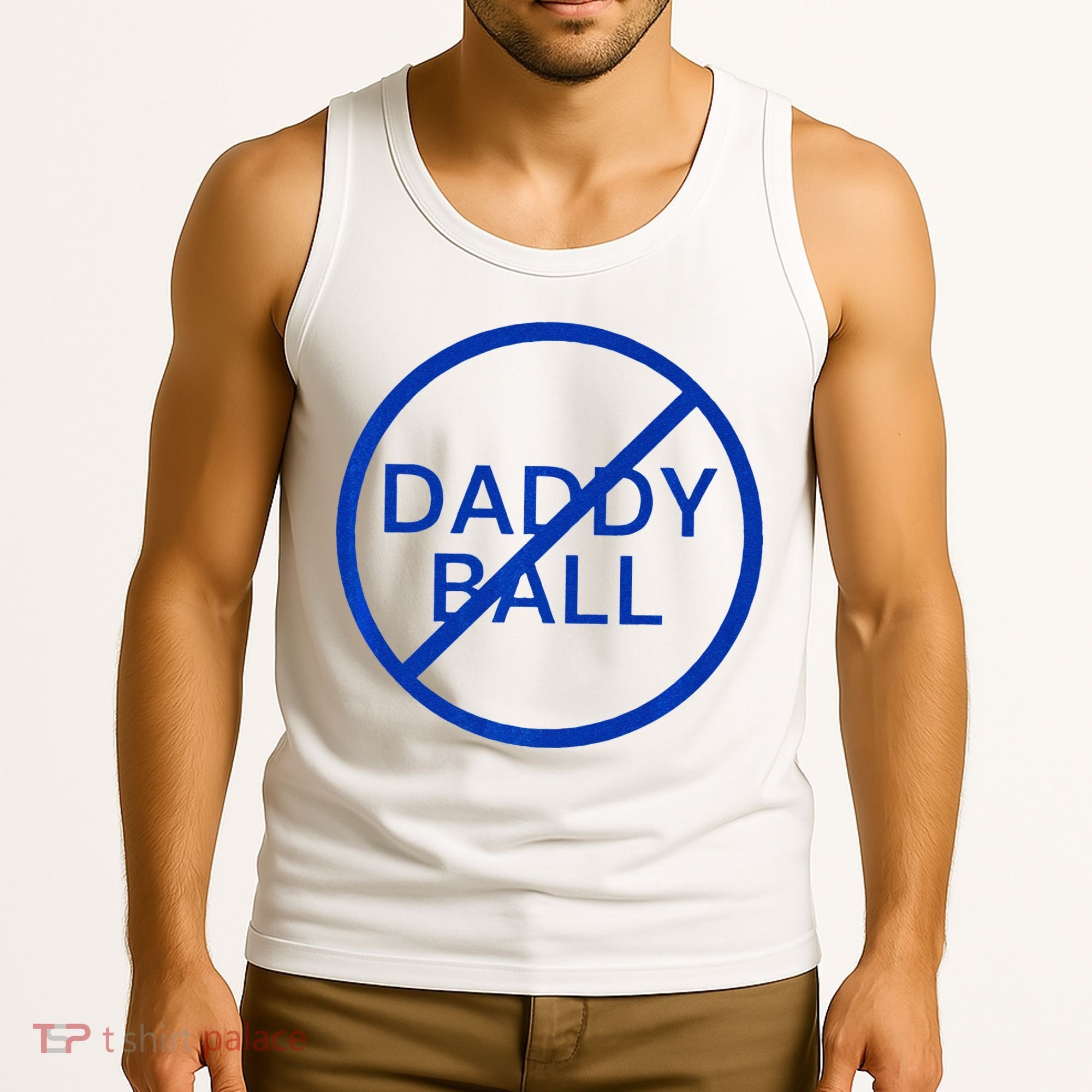Funny Travel Baseball No Daddy Ball Tank Top