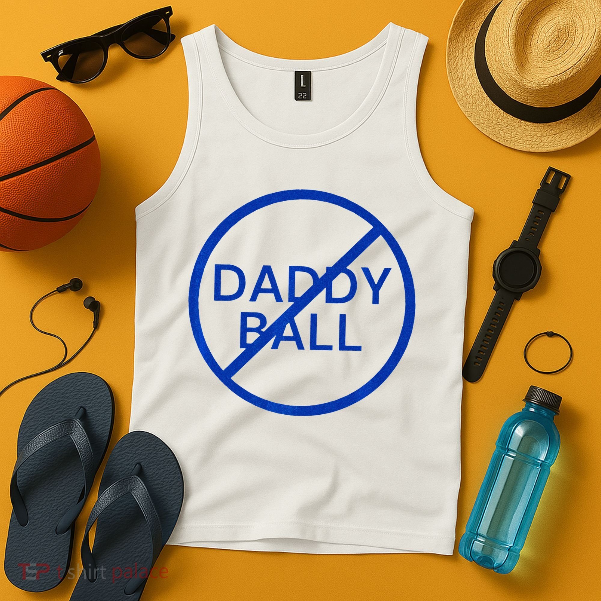 Funny Travel Baseball No Daddy Ball Tank Top