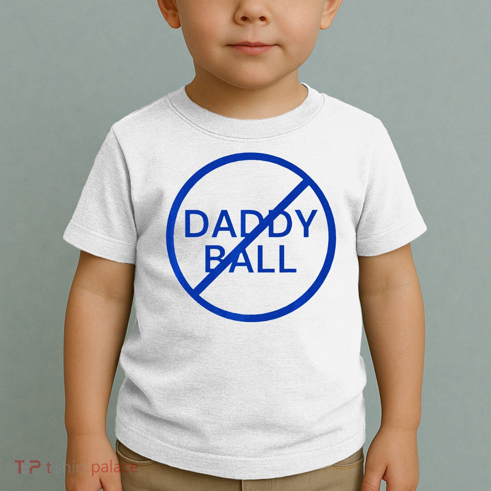 Funny Travel Baseball No Daddy Ball Toddler T-Shirt