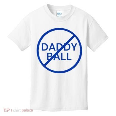 Funny Travel Baseball No Daddy Ball Kids T-Shirt