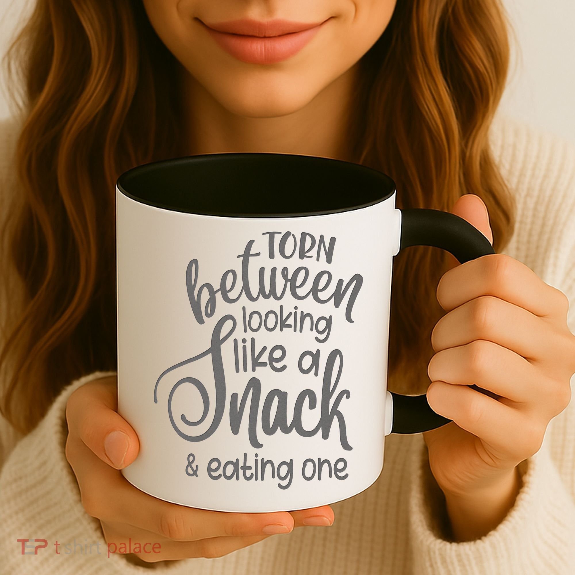 funny Torn Between Looking Like a Snack and Eating One  Coffee Mug