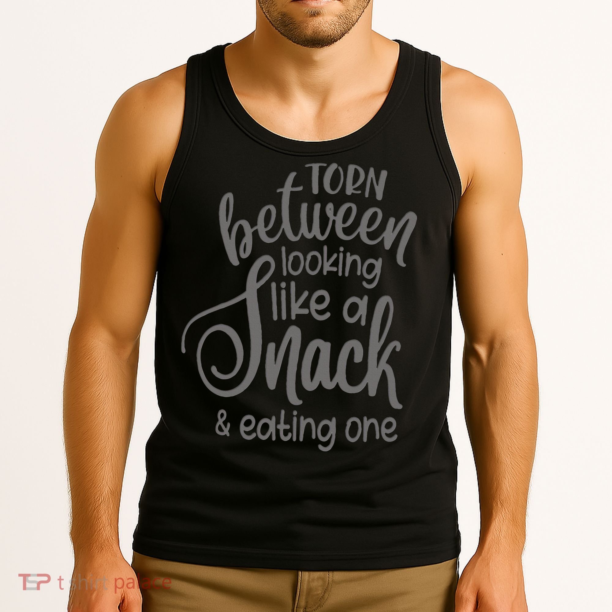 funny Torn Between Looking Like a Snack and Eating One  Tank Top