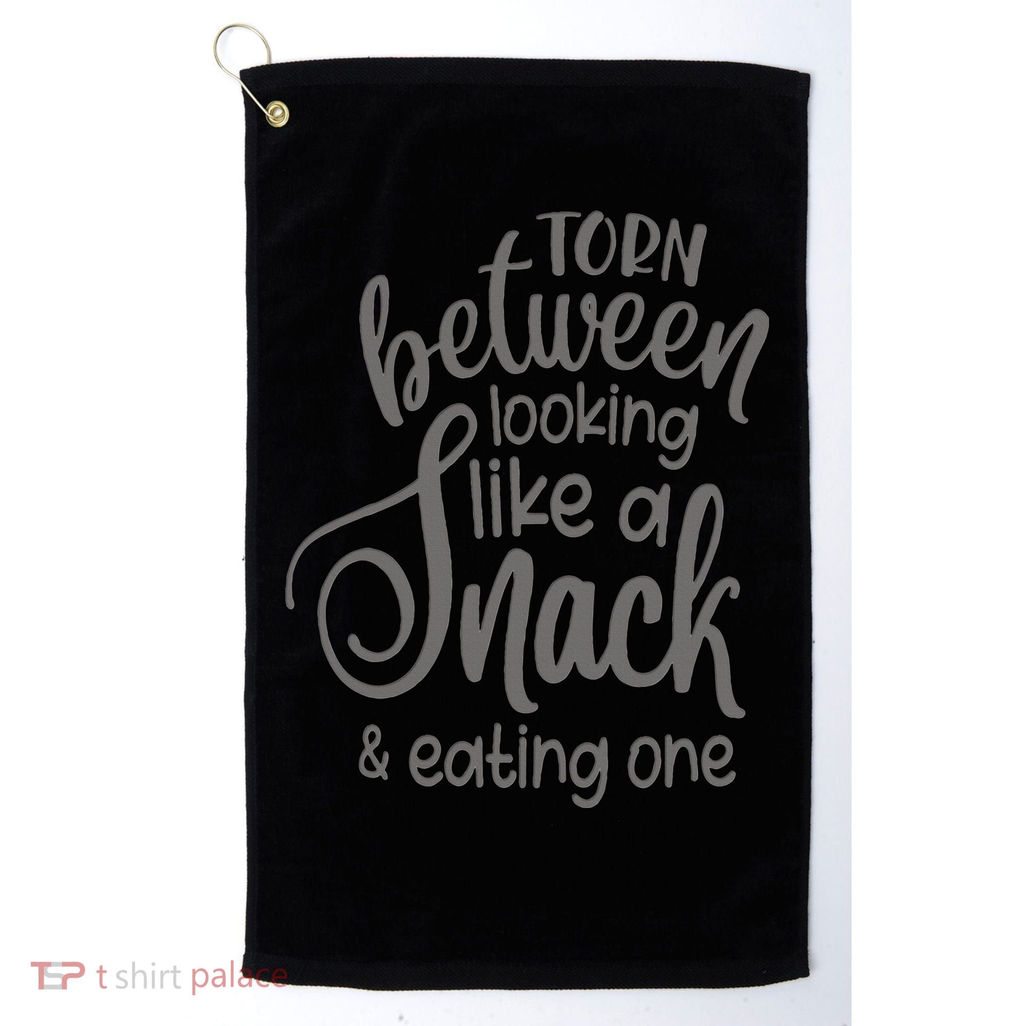 funny Torn Between Looking Like a Snack and Eating One  Golf Towel