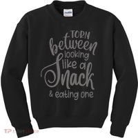 funny Torn Between Looking Like a Snack and Eating One  Kids Sweatshirt thumb 0
