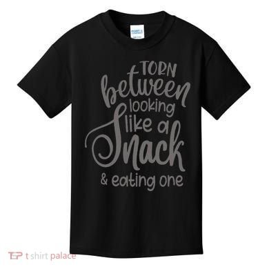 funny Torn Between Looking Like a Snack and Eating One  Kids T-Shirt