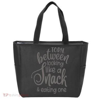 funny Torn Between Looking Like a Snack and Eating One  Tote Bag
