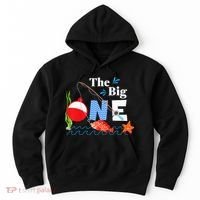 Fishing The Big One Year 1st First Birthday Little Fisherman Hoodie thumb 0