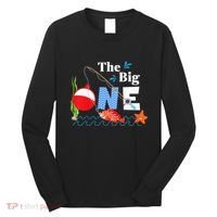Fishing The Big One Year 1st First Birthday Little Fisherman Long Sleeve Shirt thumb 0