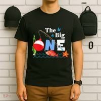 Fishing The Big One Year 1st First Birthday Little Fisherman T-Shirt thumb 6