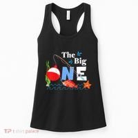 Fishing The Big One Year 1st First Birthday Little Fisherman Women's Tank Top thumb 0