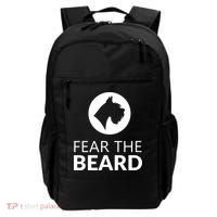 Fear The Beard Funny Schnauzer Lover Backpack thumb 0