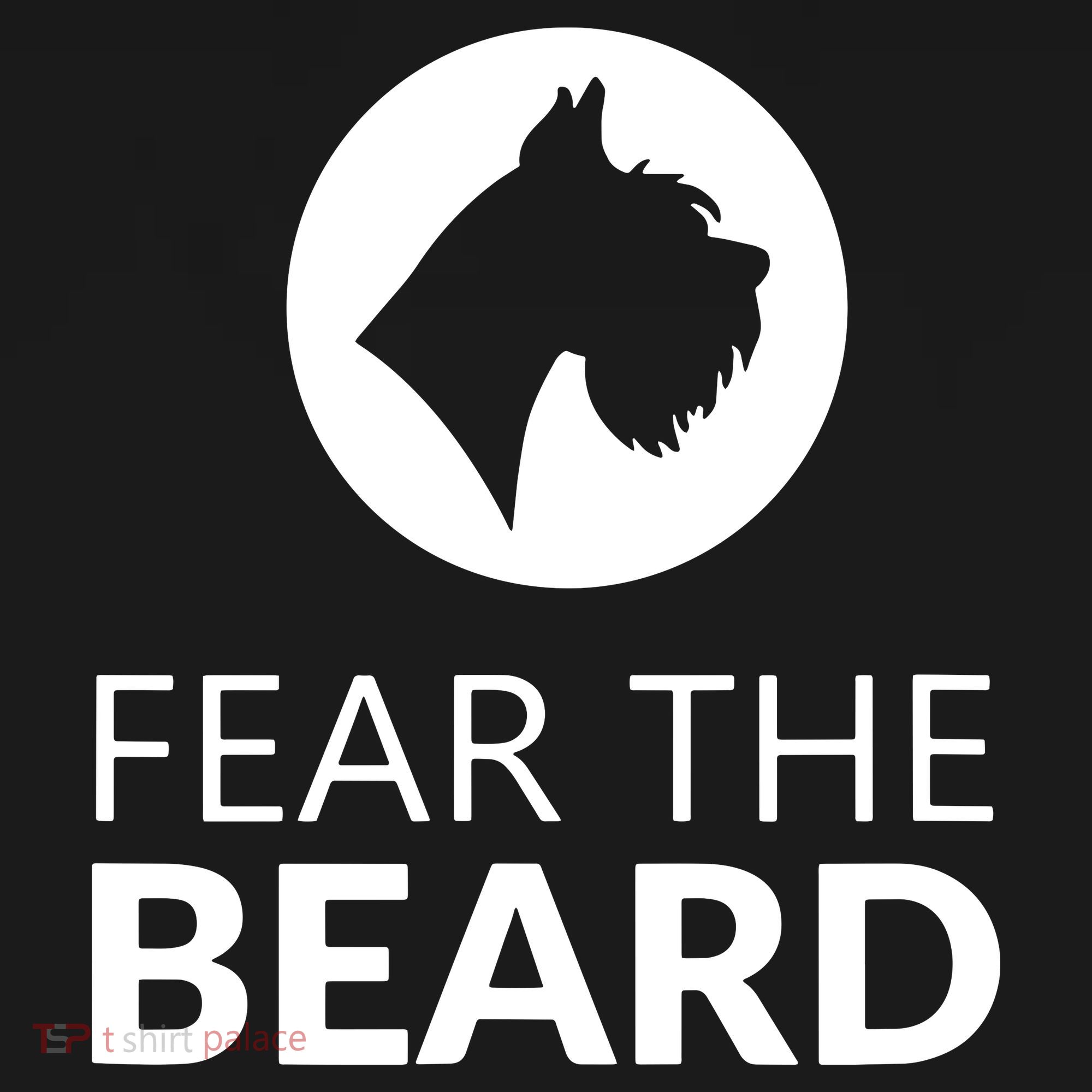 Fear The Beard Funny Schnauzer Lover Backpack