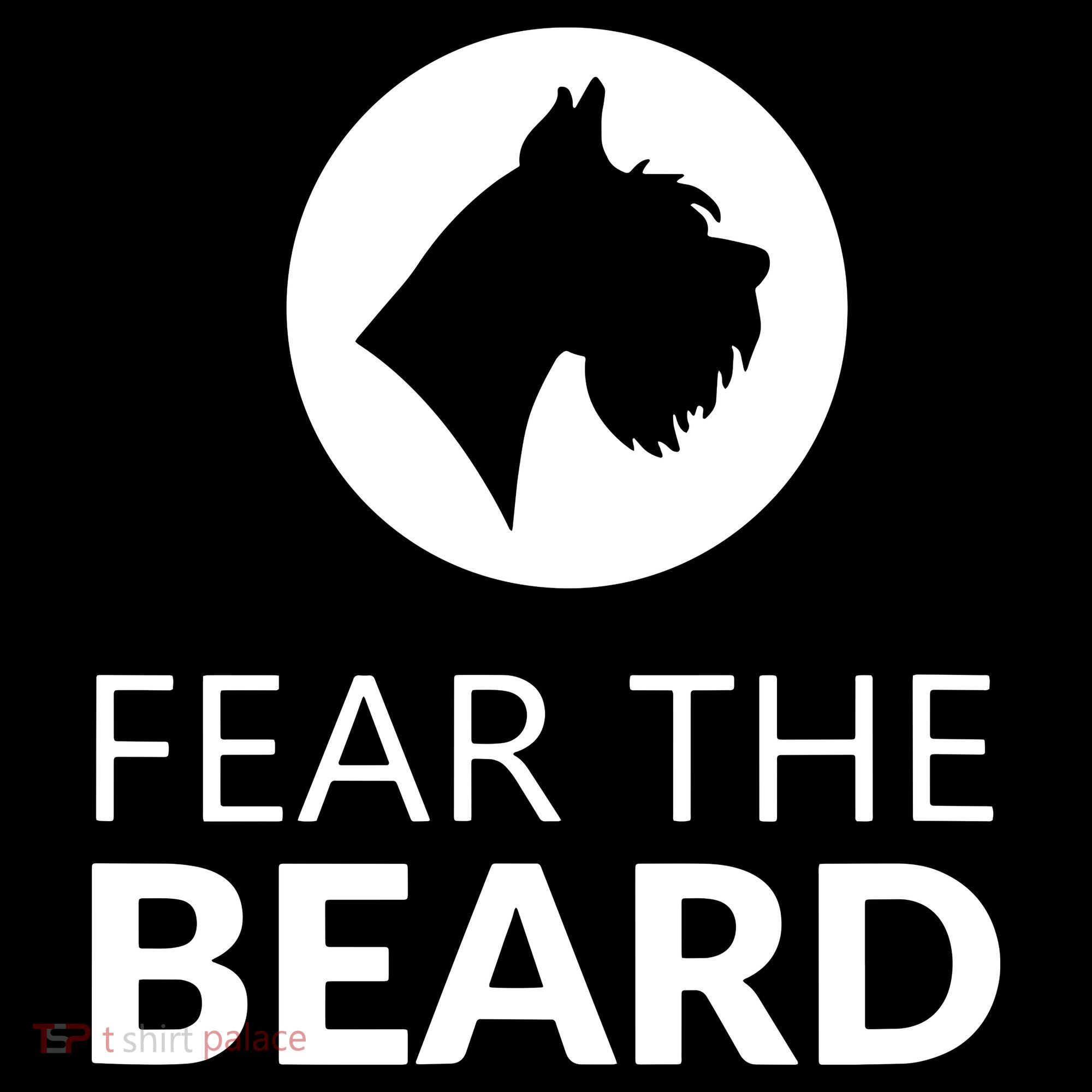 Fear The Beard Funny Schnauzer Lover Coaster