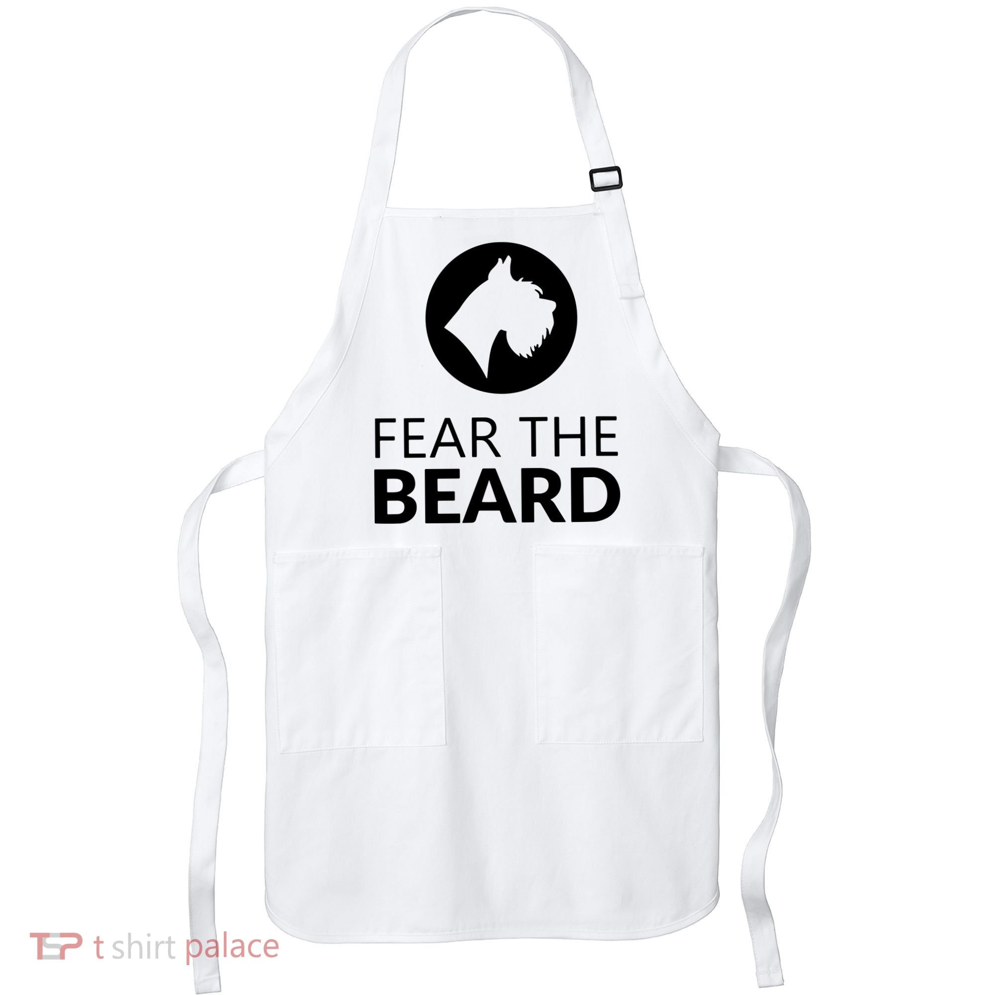 Fear The Beard Funny Schnauzer Lover Apron