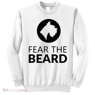 Fear The Beard Funny Schnauzer Lover Sweatshirt