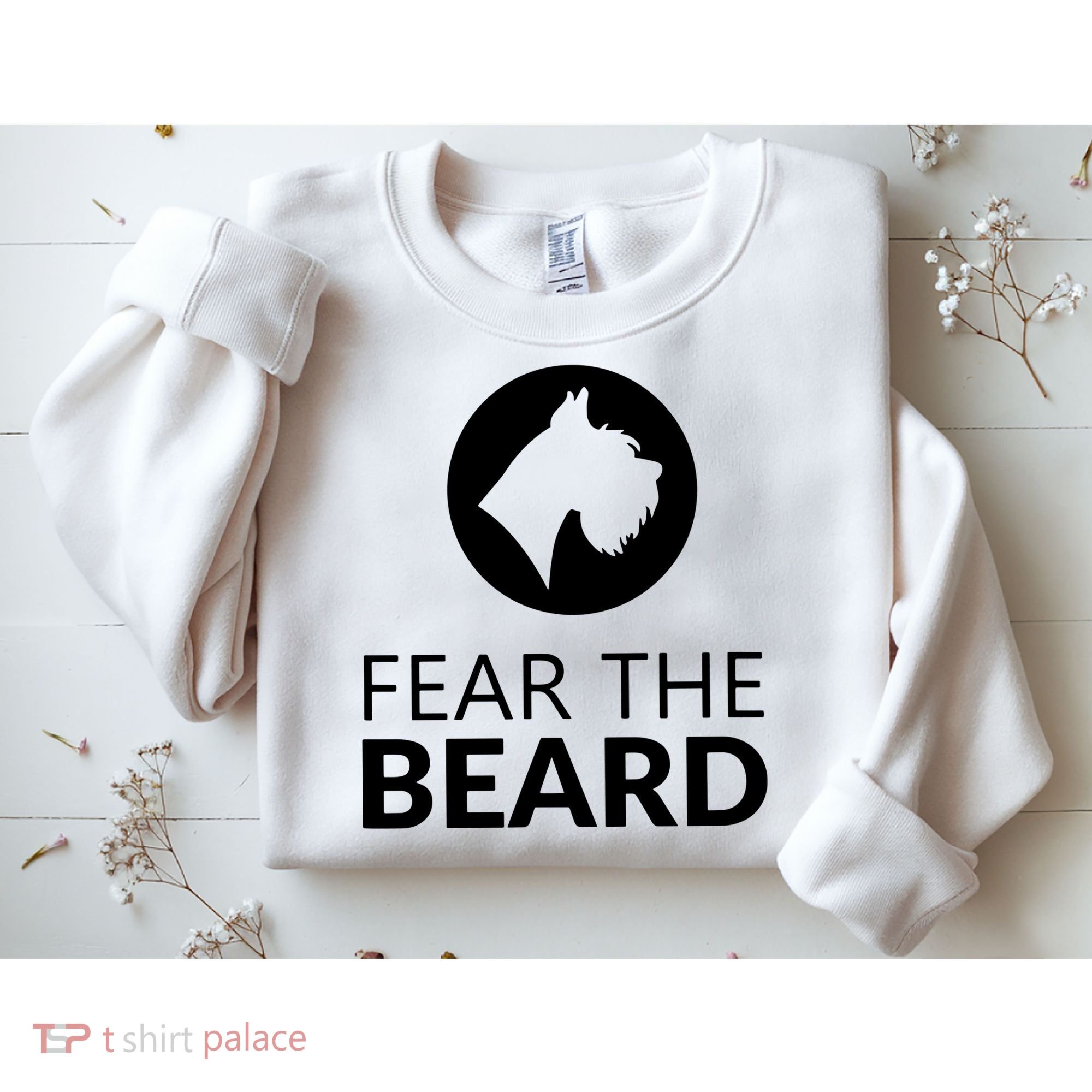 Fear The Beard Funny Schnauzer Lover Sweatshirt