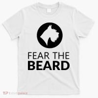 Fear The Beard Funny Schnauzer Lover T-Shirt thumb 0