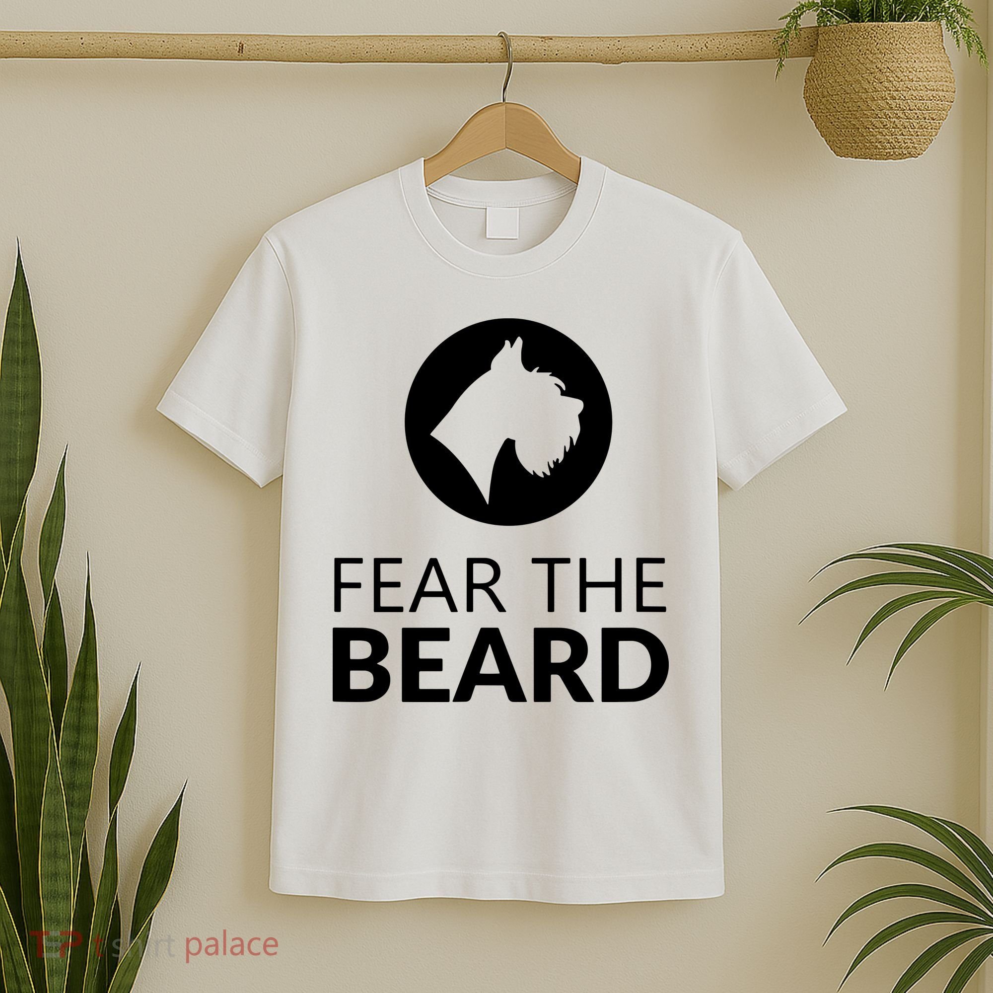 Fear The Beard Funny Schnauzer Lover T-Shirt
